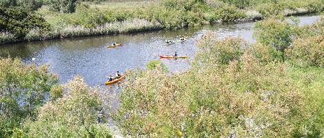 Attività di kayak sul fiume Padrongianus